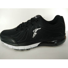 Hot Sale Black Kpu Men Running Shoes